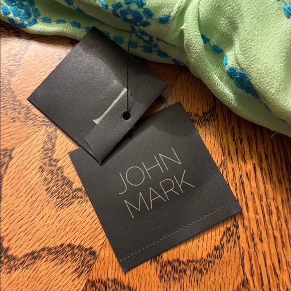 John Mark Multicolored Patchwork Top - Picture 7 of 8